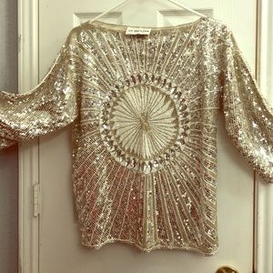 Vintage Formal Designer Blouse